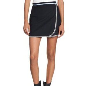Moncler Cotton Wrap Mini Skirt with Logo XS NWT